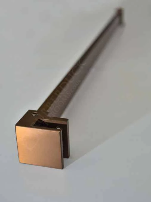 Abacus Wetroom Glass 1100mm Wall Support Arm Brushed Bronze - Image 2