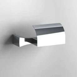 S7 Chrome Toilet Roll Holder With Flap - Origins Living
