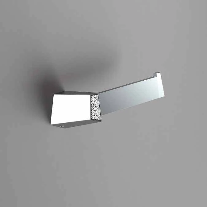 S8 Swarovski - Open Toilet Roll Holder - Chrome - Origins Living