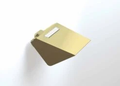 S8 Swarovski - Toilet Roll Holder With Flap - Gold - Origins Living