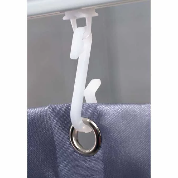 Bendi Curtain Track - Chrome - Euroshowers - Image 3