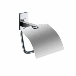 Maine Toilet Roll Holder With Flap - Chrome - Origins Living