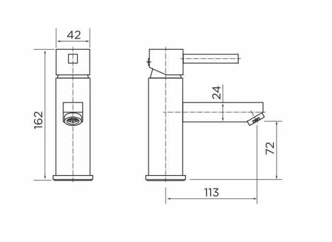 Niagara Finsbury Basin Mixer Tap - Image 2