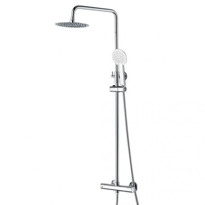 Niagara Equate Round Chrome Thermostatic Dual Head Shower Set