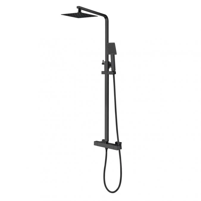 Niagara Observa Matt Black Square Twin Shower Head Set - Image 2