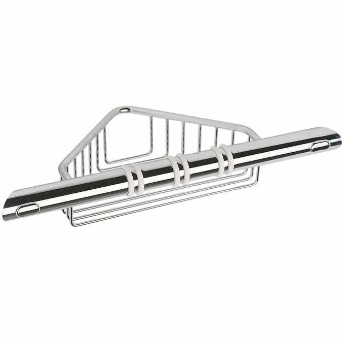 Inda Hotellerie Grab Bar With Corner Shower Basket A04620