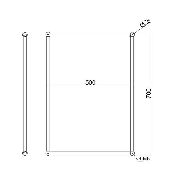 Burlington Vintage Rectangular Bathroom Mirror A11 - Image 2