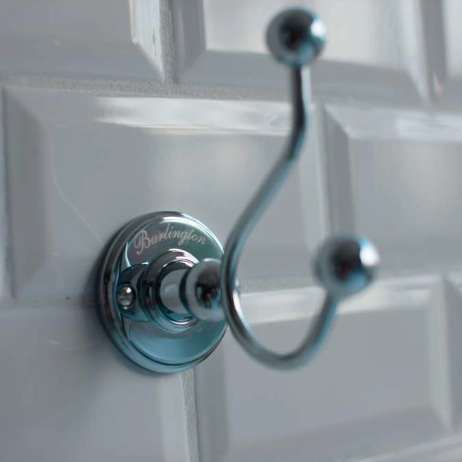 Burlington Double Robe Hook 60 X 105 X 120mm - Image 2
