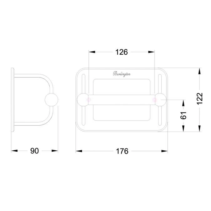Burlington Gold Toilet Roll Holder - Image 5