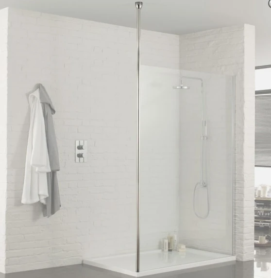 Aquadart 1400mm Wetroom 8 Shower Screen - Image 4