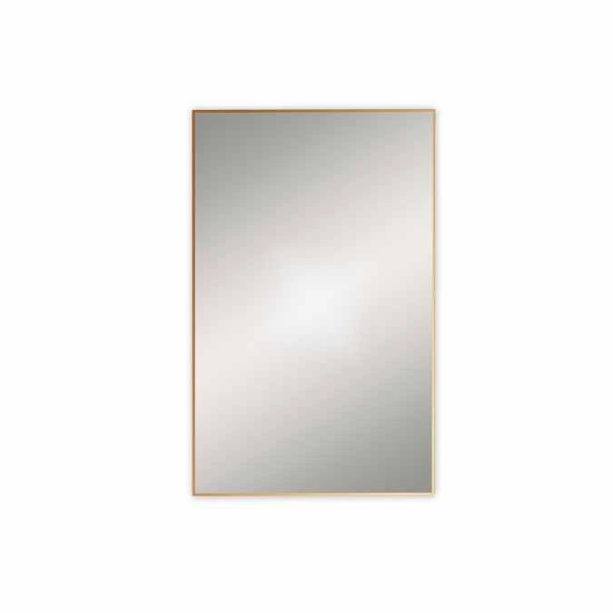 Docklands 500 X 800 Brushed Brass Rectangular Mirror - Origins Living
