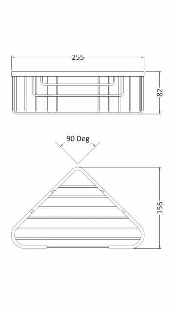 Bayswater Deep Corner Shower Basket - Image 2