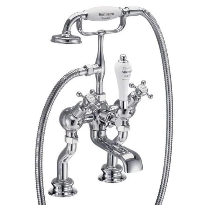 Burlington Claremont Traditional Angled Bath Shower Mixer Tap - Image 2