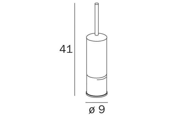 Inda Colorella Toilet Brush And Holder A3184A - Image 2