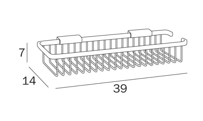 Inda Hotellerie Deep Shower Basket A0453H - Image 2