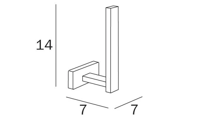 Inda Lea Spare Toilet Roll Holder - A18280 - Image 2