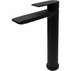 Vema Timea Matt Black Tall Basin Mixer Tap (DITS1182)