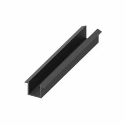 ABACUS Wet Room 8mm Glass Recessed Channel 2000mm - Matt Black
