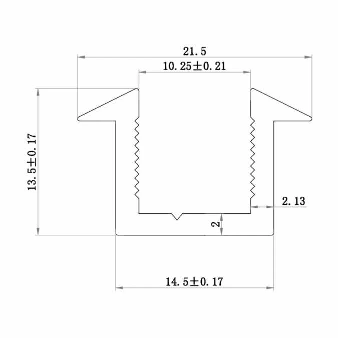 ABACUS Wet Room 8mm Glass Recessed Channel 2000mm - Brushed Nickel - Image 3