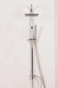 Troon Overhead Twin Shower Rigid Riser Kit - Highlife Bathrooms