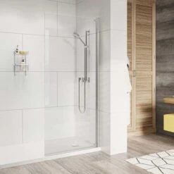 Roman Innov8 800mm Pivoting Wetroom Panel Chrome