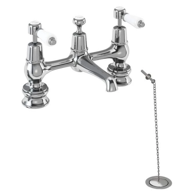 Burlington Kensington Traditional Bridge Basin Mixer Tap - Image 2
