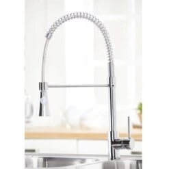 Rycka Spring Pull-Out Kitchen Mixer Tap - Chrome - Scudo