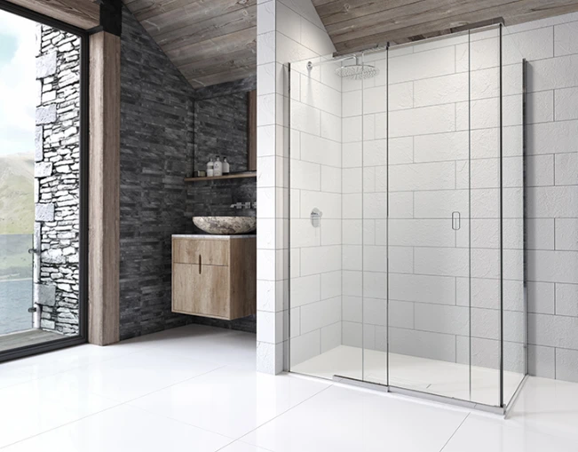 Kudos Pinnacle 8 1200mm Sliding Shower Door For Corner - Image 3