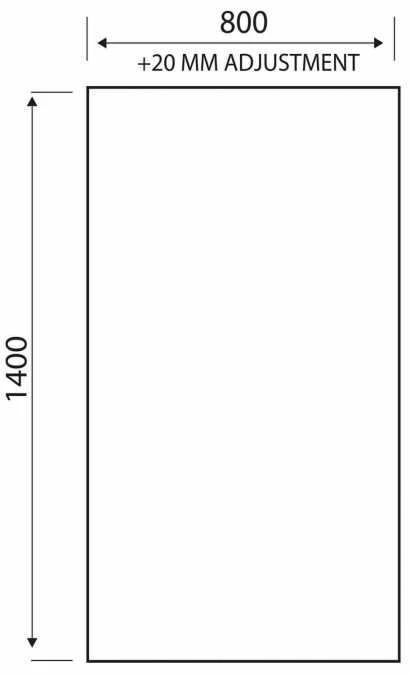 Scudo S6 Radius Corner Black Frame Bath Shower - Image 2