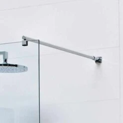 Roman Wet Room Glass Low Level Bracing Bar For 6 To 10mm Glass - LBBK4590