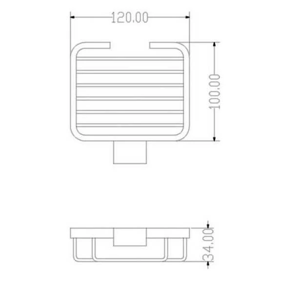 The White Space Soap Basket - Chrome - Image 2