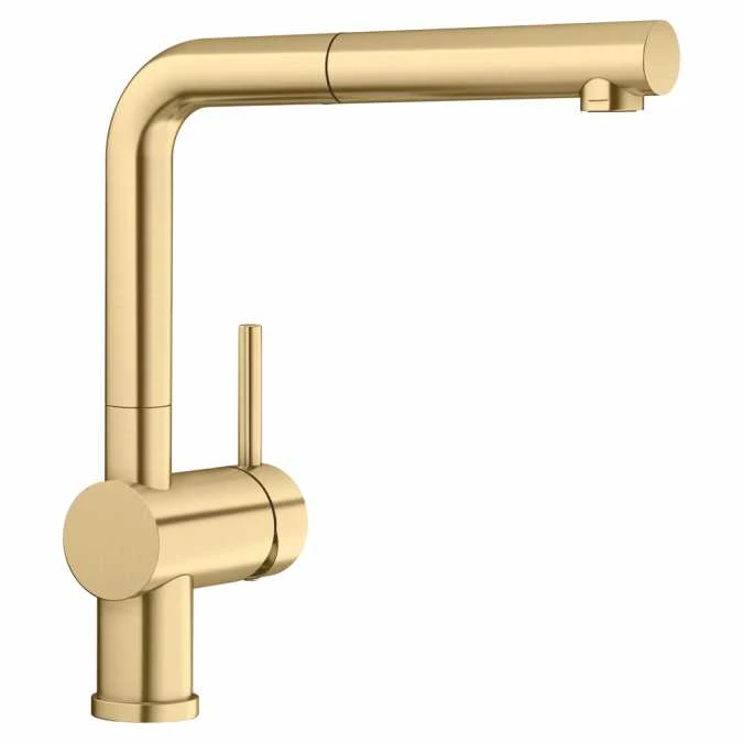 Blanco Linus S Satin Gold Kitchen Tap - 526684