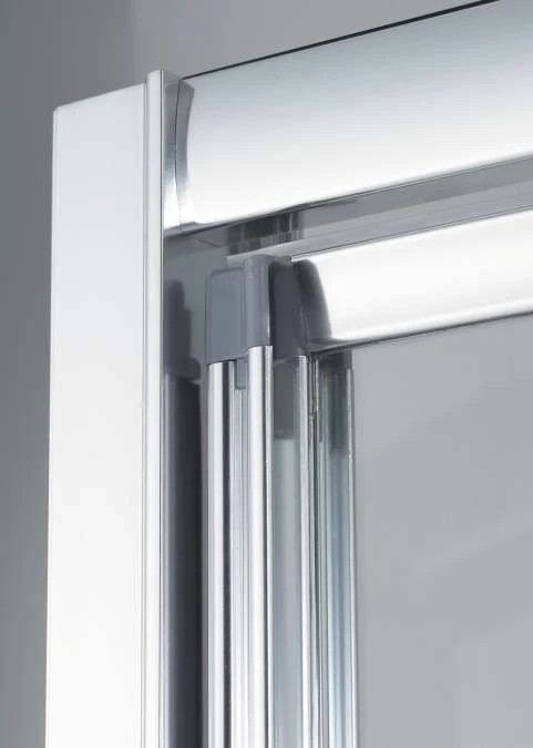 1000mm White Pivot Shower Door, Lakes Classic Collection - Image 2