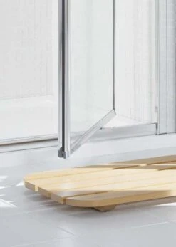 1000mm White Pivot Shower Door, Lakes Classic Collection