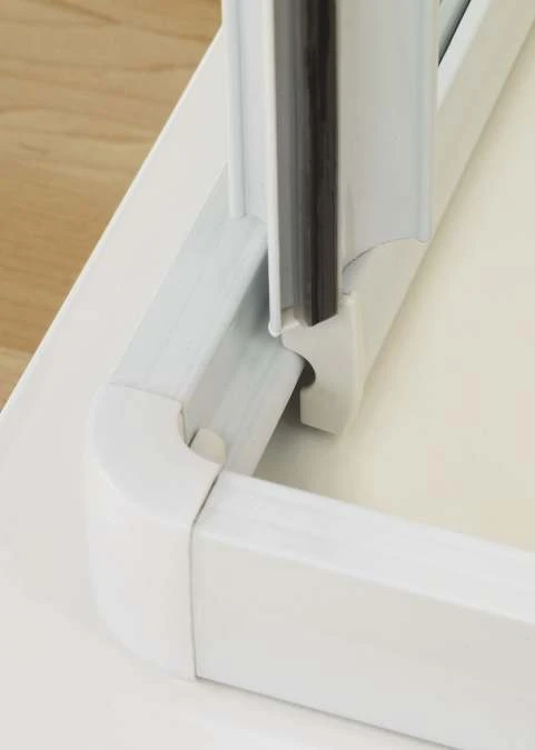 800mm White Corner Entry Enclosure, Lakes Classic Collection - Image 3