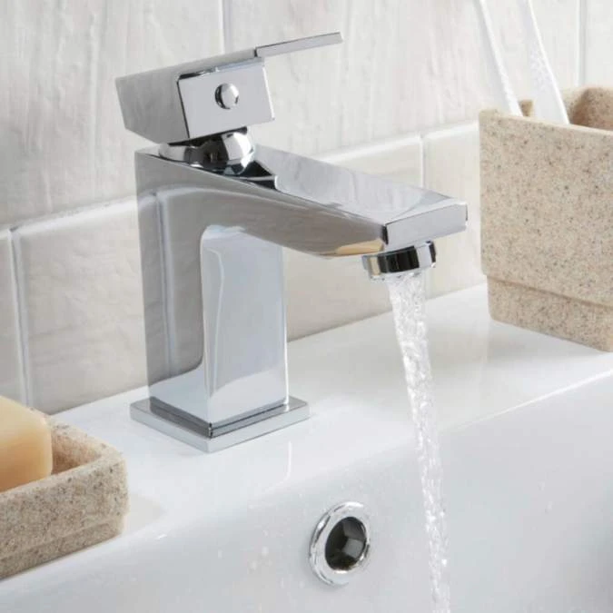 Scudo Lanza Chrome Mono Basin Mixer Tap - Image 2