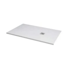 MX Minerals 1400 X 900mm Ice White Slate Effect Shower Tray