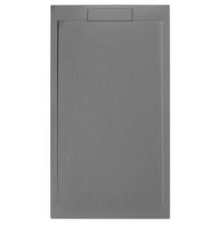 Giorgio Lux Grey Slate Effect Shower Tray - 1200 X 1000 - Concealed Waste