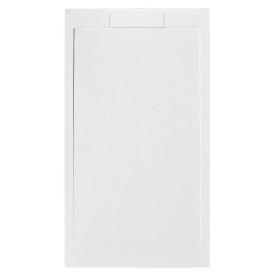 Giorgio Lux White Slate Effect Shower Tray - 2000 X 800 - Concealed Waste