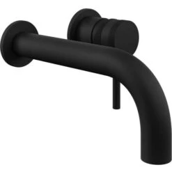 Scudo Core Wall Mounted Basin Tap Matt Black