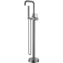 Scudo Core Gunmetal Freestanding Bath Shower Mixer Tap