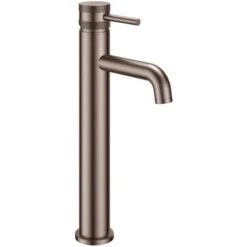 Scudo Core Tall Mono Basin Mixer Tap Brushed Bronze