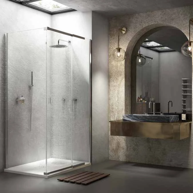 Kudos Pinnacle 8 1000mm Sliding Shower Door - Corner Installation - Image 2