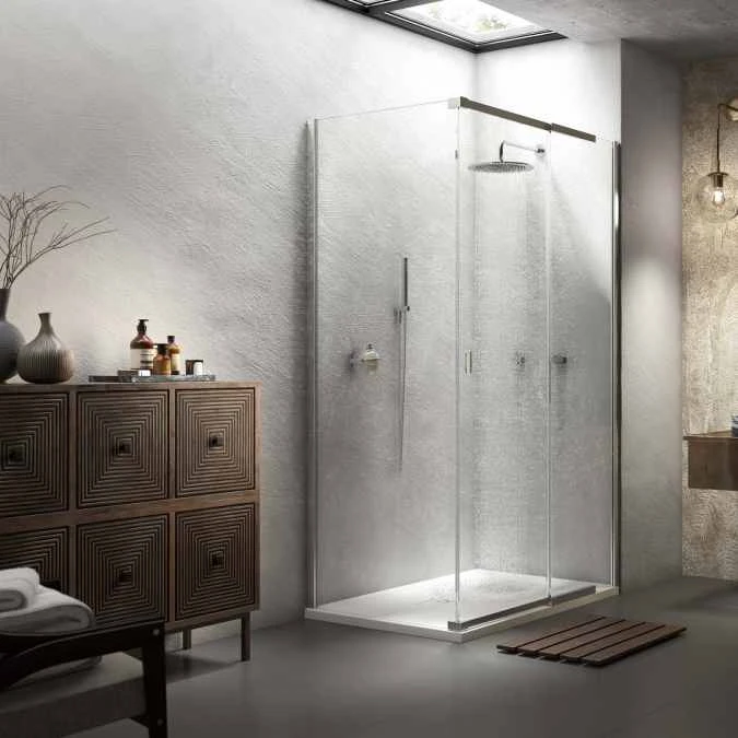 Kudos Pinnacle 8 1000mm Sliding Shower Door - Corner Installation - Image 3