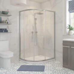 Prime 1000 X 800mm 2 Door Offset Quadrant Shower Enclosure