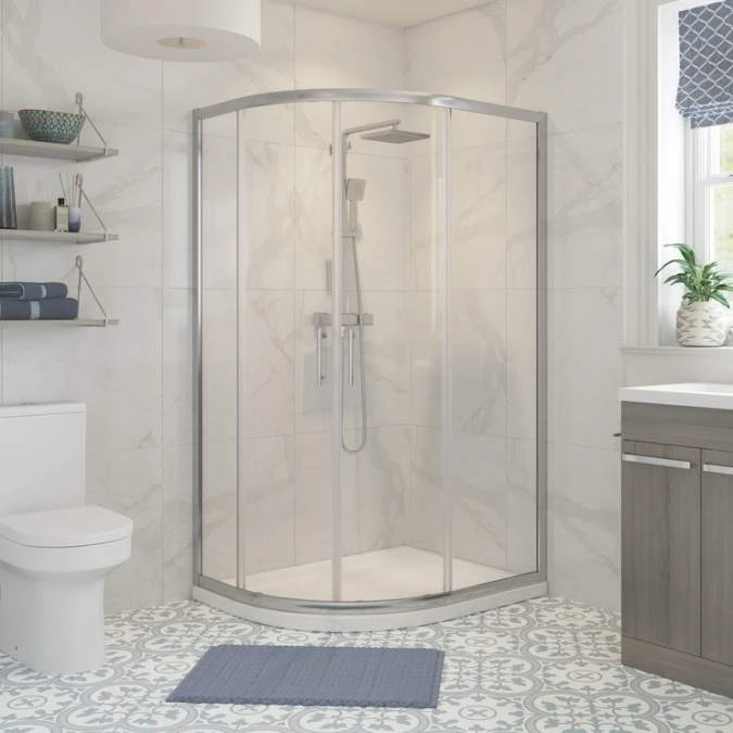Prime 1200 X 800mm 2 Door Offset Quadrant Shower Enclosure
