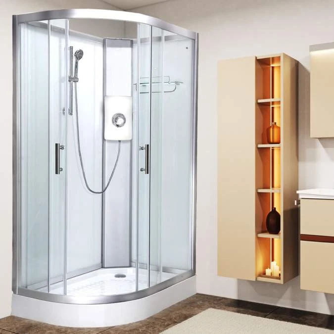 Vidalux Pure E 1200 Shower Cabin 1200 X 800mm With Electric Shower - Image 2
