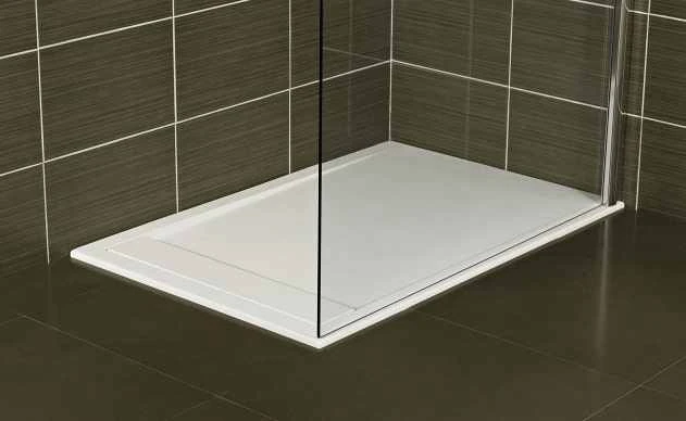 Roman Infinity Shower Tray 1200mm X 800mm - Matt White Or Gloss White