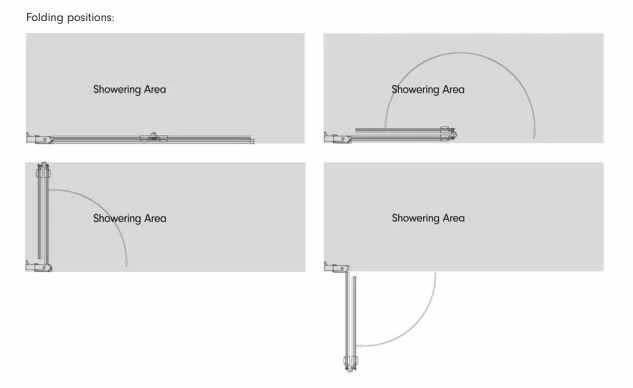 Roman Innov8 1000mm Folding Wetroom Panel - Image 3