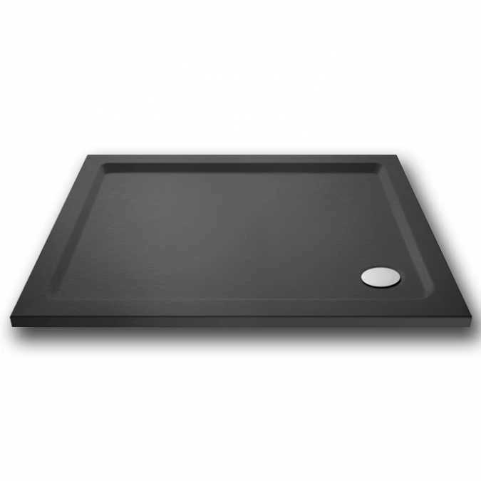 Nuie 1500 X 760 Rectangle Shower Tray Slate Grey - FREE Waste